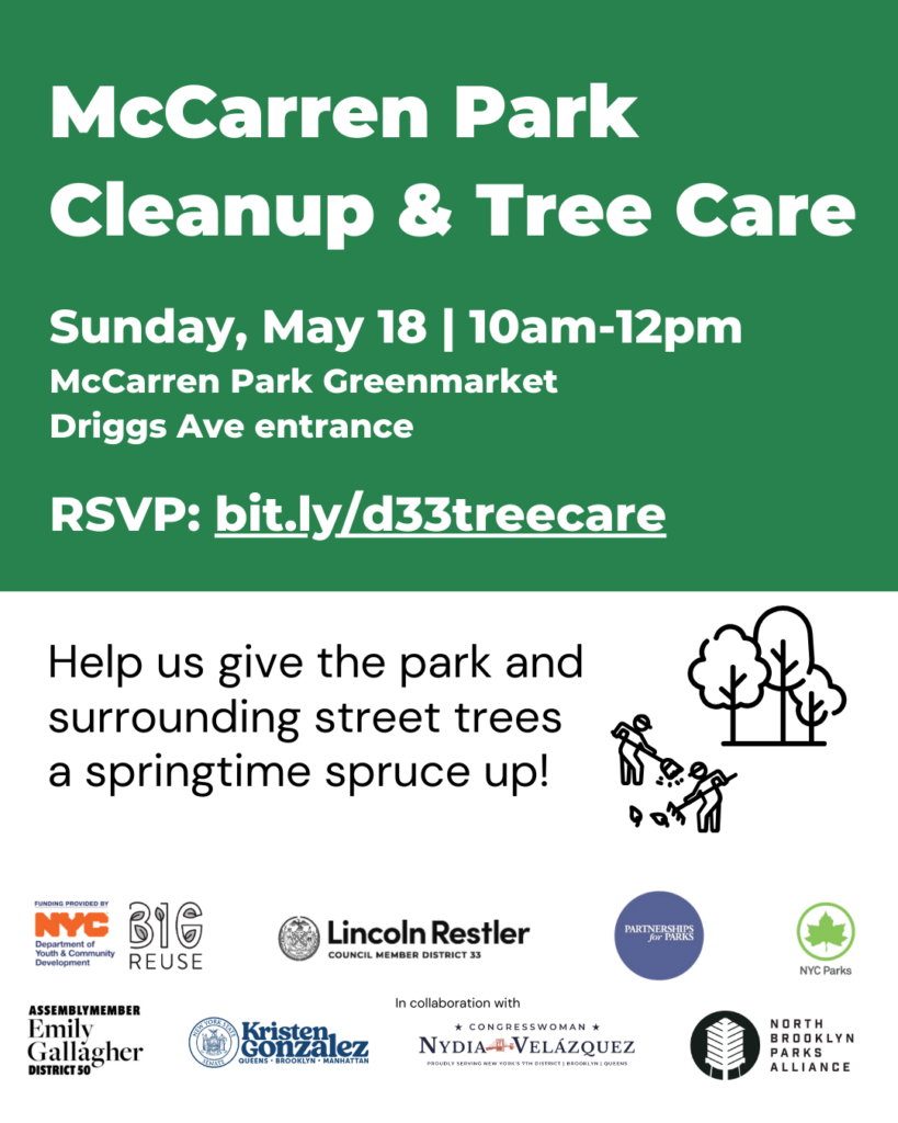 McCarren Park Cleanup And Tree Care Day