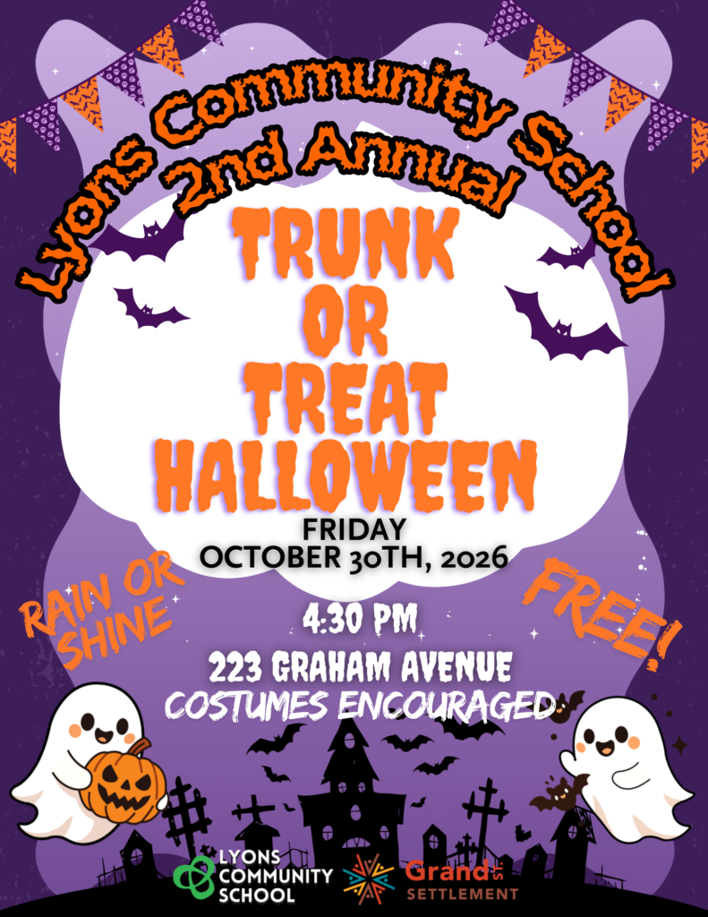 Lyons Community School Presents 2nd Annual Trunk or Treat
